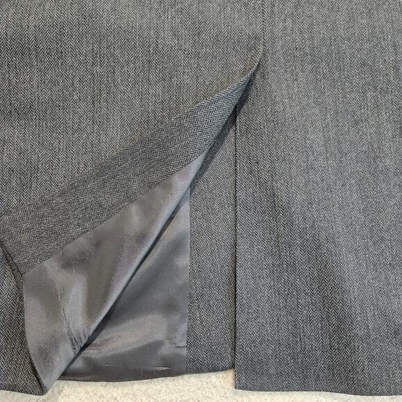 Lands End Men's 100% Lambswool Herringbone Blazer Sports Coat Sz 48L - Picture 6 of 13